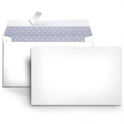 10/50/100pcs Blank White Self-Adhesive Tamper Evident Envelopes With Tear-Off Strip, Security Envelope Bags With Silicone Paper Back To School