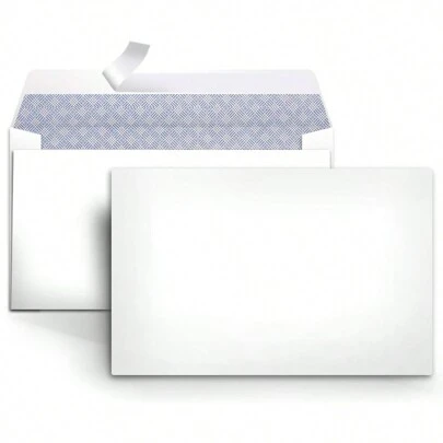 10/50/100 st. blanka vita självhäftande skyddskuvert med avrivningsremsa, säkerhetskuvertpåsar med silikonpapper, tillbaka till skolan