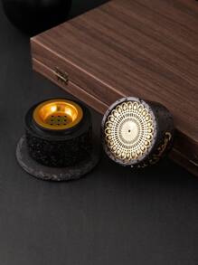 1pc Resin & Metal Festival Decorations Home Decor Incense Burner Gifts Birthday Graduation E-I-D - Multicolor - View 8