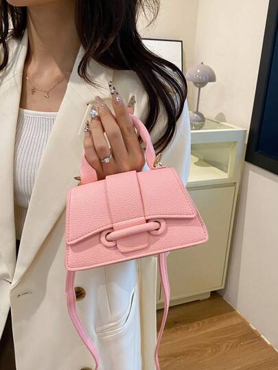 Bolsa de batom supertexturizada popular deste ano de 2025, bolsa quadrada pequena estrangeira, nova bolsa versátil de cor sólida, bolsa feminina