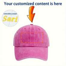 Customized Embroidered Baseball Cap - Personalized Text Logo, Adjustable Fit, Lightweight, Suitable For Thanksgiving And Urban Style - SXMDZ-navy Blue - View 3