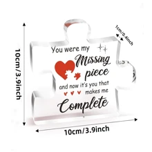 Cadeau d'anniversaire personnalisé pour les amis, table d'amour, fête des mères, Saint-Valentin, ornements décoratifs en acrylique, décorations d'artisanat pour la maison - Multicolore - Voir 5