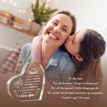Cadeau d'anniversaire personnalisé pour les amis, table d'amour, fête des mères, Saint-Valentin, ornements décoratifs en acrylique, décorations d'artisanat pour la maison - Multicolore - Voir 4