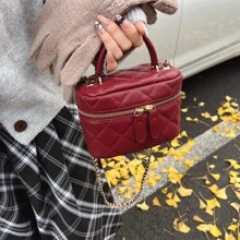 Women's Embroidery Chain Strap Handbag & Crossbody Bag