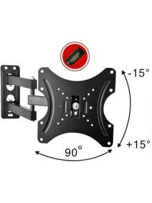 Foldable Multi-Angle Portable TV Stand, Suitable For 14 To 42 Inch Screens - Black - View 2