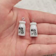 10pcs Resin Strawberry Jam Bottle Decoration Accessories, Suitable For DIY Jewelry, Earrings, Keychain Crafts - Multicolor - View 11