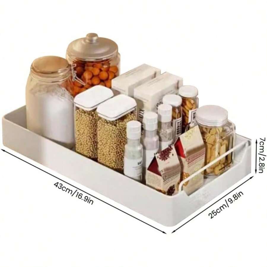 Armario extraíble, organizador de cocina, cajón deslizante, estante de despensa con guía de amortiguación, estantes de despensa extraíbles de nailon autoadhesivos