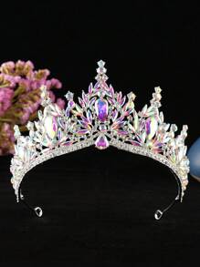 1 Peça Tiara de Noiva Premium com Strass, Adequada para Uso em Casamento, Festa, Aniversário de Mulheres