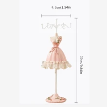 1个粉色树脂人体模型展示架，首饰架，耳环展示架，适用于家居或店铺展示，情人节、开学季礼物，房间装饰 - 粉色 - 查看 3