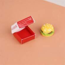 5 pièces Mini modèle réaliste et mignon de hamburger, décoration, jouets miniatures