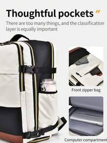 New Large Capacity Dual Shoulder Laptop Backpack, Computer Bag For Travel, Sports, Weekends - Fits Notebook, Stylish & Casual Design, Great Gift For Friends, Family, Birthdays, Holidays Christmas Thanksgiving Gifts For Men Funny Gifts Vacation Boyfriend Gifts Multi-Functional Outdoor Portable Fashionable Casual Student Hiking Dad Gifts Bag For Men Travel Essentials Holiday Essentials School Bag Camping Travel Bag Gym Bag Sports Bag Bags Summer Back To School Beach Bag Beach Laptop Case The Sporty Life Summer Bag Springbreak Bag Pack Hiking Bag Weekend Bag Backpacks Travel Must Haves Large Bag Step Into Spring - Multicolor - View 7