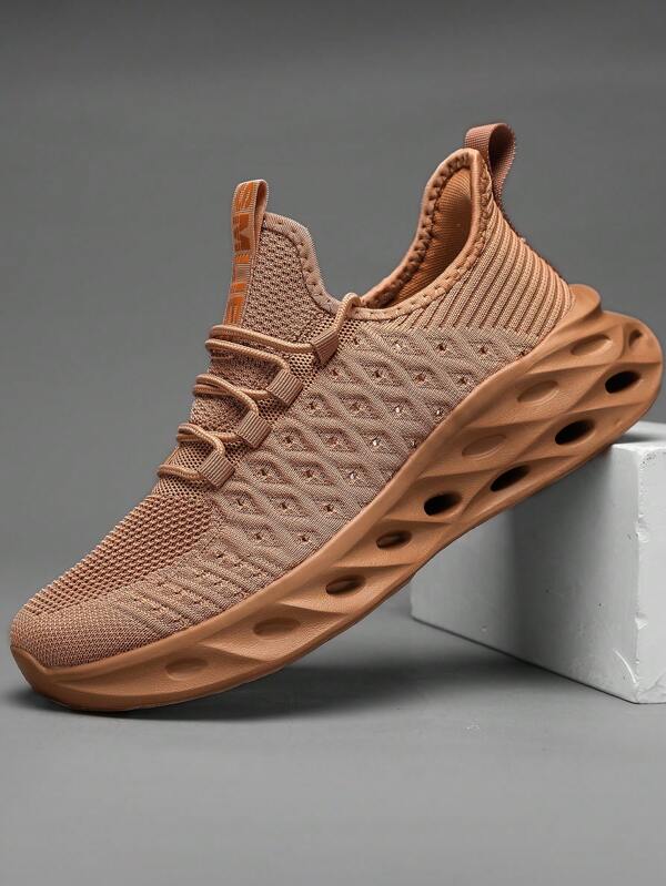 Men's Comfort Sports Shoes, Soft MD Sole With Shock Absorption And Rebound, Breathable Mesh