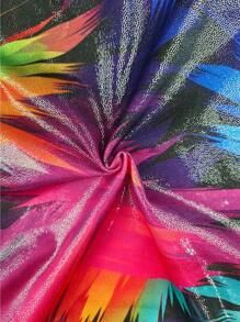Leotardos de ballet y gimnasia para niñas preadolescentes con diseño de efecto de color, esquema de colores aleatorio, prendas activewear - Multicolor - Ver 6