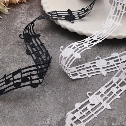 2/10 야드 블랙 레이스 리본 트림, 2.8cm 너비, DIY 공예, 바느질, 스크랩북, 의류 장식에 적합