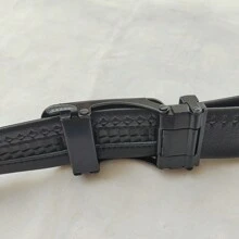 Men's Leather Belt With Automatic Buckle, Fashion And Casual For Youth, Middle-Aged And Professional Use - Bạc - Xem 6