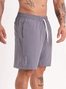 Type One Kit 2 Men's Tactel Sports Shorts Tactel Bermuda Shorts With Elastane Summer Running - Gris - Ver 7