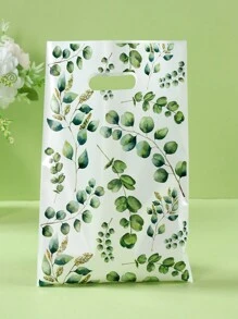50个绿色叶子礼品袋，派对回礼袋，婚礼派对包装袋，生日礼品袋，派对袋，生日礼品包装用品，生日派对用品，生日装饰品，生日礼品填充袋，塑料袋，一周岁生日派对用品，派对回礼，生日快乐，女孩生日，蝴蝶装饰，婴儿派对装饰 - 樹葉 - 查看 6