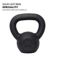 20LBS Solid Cast Iron Kettlebells Ideal For Strength Training, Building Muscles