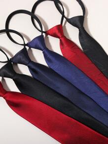 1 件易拉领带，拉链无领带，商务正装领带