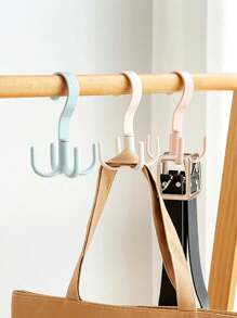 1/2pcs Random Color 360 Rotating Hook, For Hat, Bag, Scarf, Wardrobe, Door, Clothes Hanger