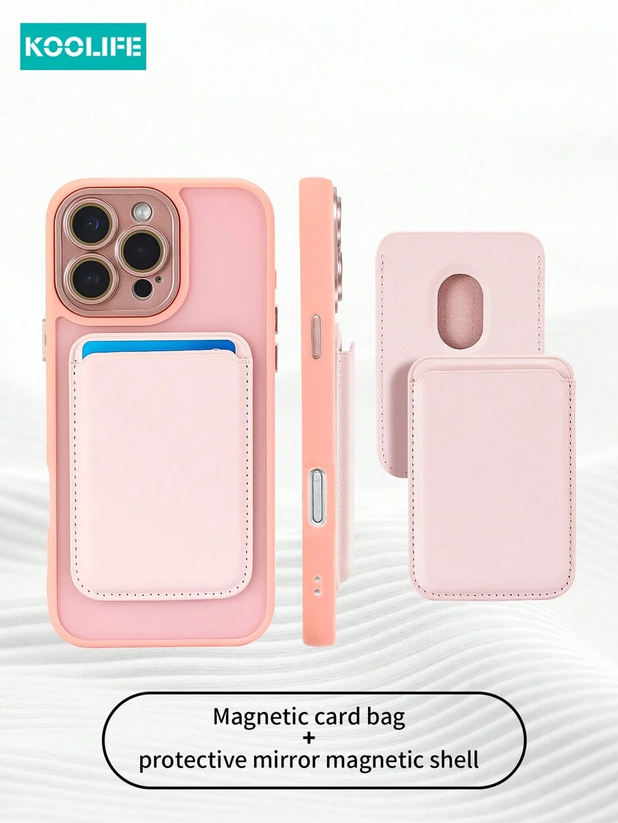 Ốp lưng bảo vệ toàn thân từ tính Koolife màu hồng, 1 chiếc, có chức năng sạc không dây và bảo vệ ống kính, chống sốc, chất liệu TPU+PC mờ, tương thích với iPhone 17 ProMax/17/17 Pro/17 Air/16/16 Pro/16 Plus/16 ProMax/11/11 Pro/11 ProMax/12/12 Pro/12 ProMax/13/13 Pro/13 ProMax/14/14 Pro/14 ProMax/14 Plus/15/15 Pro/15 Plus/15 ProMax