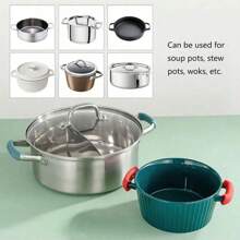 2/4/8pcs High Temperature & Abrasion Resistant Pot & Pan Handle Covers, Pot/Pan Lid Grip, Prevents Scalding, For Casserole, Steamer & Soup Pot