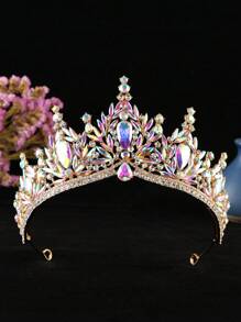 1 Peça Tiara de Noiva Premium com Strass, Adequada para Uso em Casamento, Festa, Aniversário de Mulheres