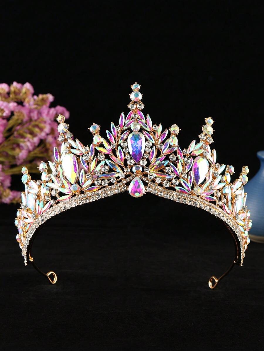 1 Peça Tiara de Noiva Premium com Strass, Adequada para Uso em Casamento, Festa, Aniversário de Mulheres