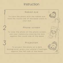 Customized Photo Projection Bracelet, Adjustable Stainless Steel Chain Pendant Style DIY Photo Projection Bracelet - Multicolor 8 - View 4