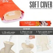 Disney Stitch Hot Water Bottle Bag With Soft Cover Hand Feet Warmer Period Pain Neck Shoulder Muscle Joint Relief Gift - Multicolor - View 2