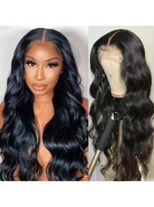 Parrucca da donna a onda del corpo con frontalino in pizzo, 36 pollici, in offerta per Ognissanti, capelli umani pre-sfoltiti, pizzo trasparente 13x4, con baby hair, densità 180%, capelli umani , parrucca frontale in pizzo per donne, nero naturale, parrucca a onda del corpo 13x4 frontale in pizzo, lunga parrucca a onda del corpo nera, parrucca a onda del corpo senza colla per donna, parrucca a onda del corpo in capelli umani, parrucca frontale in pizzo trasparente 13*4 nera ondulata (parrucche bob 8-16 pollici)