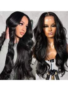 Parrucca da donna a onda del corpo con frontalino in pizzo, 36 pollici, in offerta per Ognissanti, capelli umani pre-sfoltiti, pizzo trasparente 13x4, con baby hair, densità 180%, capelli umani , parrucca frontale in pizzo per donne, nero naturale, parrucca a onda del corpo 13x4 frontale in pizzo, lunga parrucca a onda del corpo nera, parrucca a onda del corpo senza colla per donna, parrucca a onda del corpo in capelli umani, parrucca frontale in pizzo trasparente 13*4 nera ondulata (parrucche bob 8-16 pollici)