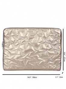 Funda para portátil de 13/13.3/14/15/16 pulgadas, estuche protector con diseño de estrella dorada para portátil, Chromebook, PC M3/M2/M1 Max - Dorado - Ver 2