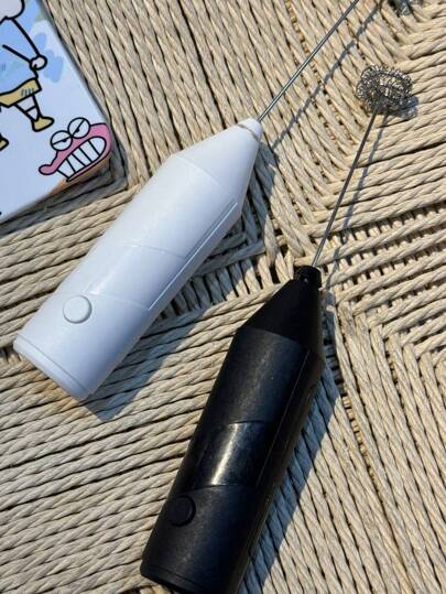 全新奶泡器、强力手持奶泡器、迷你奶泡器、咖啡搅拌器、适用于咖啡、拿铁、卡布奇诺、抹茶、热巧克力的不锈钢饮料搅拌机、便携式奶泡机、电动无线搅拌机迷你咖啡机 重返校园
