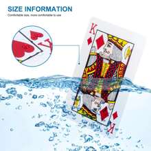2PCS/Set Waterproof PVC Boxed Red And Blue Pattern Playing Game Poker Cards Board Games 57*89mm Poker Cards Outdoor Entertainment Props - Multicolor - View 4