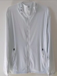 Quick-Drying Sun Protection Clothing For Outdoor Use - 白色 - 查看 2