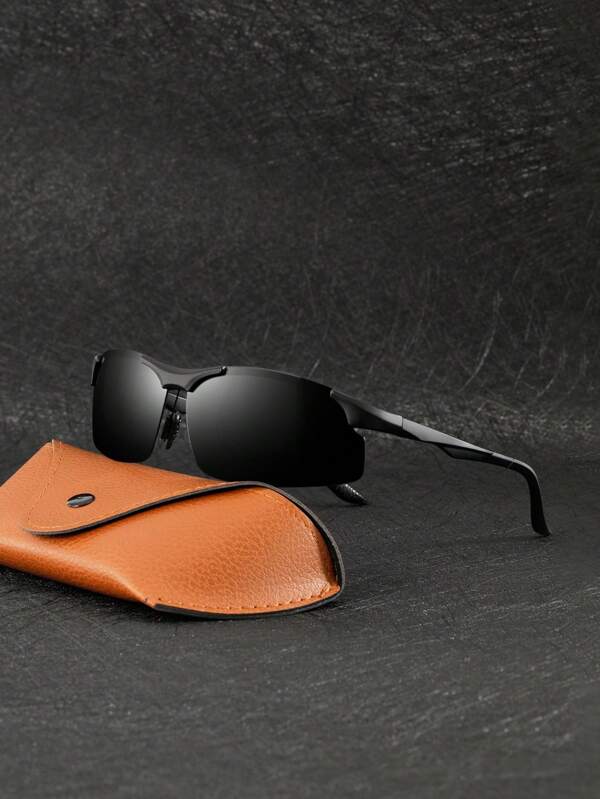 Gafas de moda para hombres adecuadas para senderismo, escalada, pesca - Gafas de estilo unisex con estuche