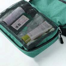 1 pièce Sac de toilette pliable organisateur Sac de rangement suspendu Sac de maquillage de salle de bain Cas de séparation sèche et humide Sac cosmétique Sacs de maquillage Organisateur de maquillage Rangement de maquillage