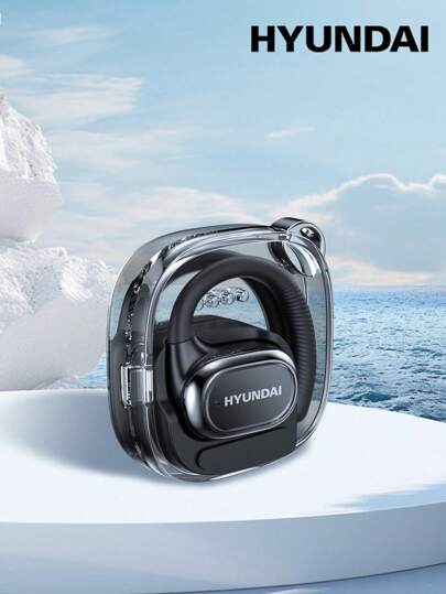  HYUNDAI HY-Y26 Bluetooth Earphones, Hanging Ear Style, Lossless Stereo Sound Effect, Deep Bass, Music & Gaming, Low Latency, Long Battery Life, Microphone, High-Definition Calls, Smart Noise Cancellation, Sweat-Proof, Wireless Earphones Compatible With Smartphones & Computers