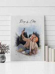 1 Stück gerahmte Aquarellmalerei, Geschenke, benutzerdefinierte Aquarellporträts, personalisierte Geschenke, Familienporträts, Hochzeitsgeschenke, Multifunktional, dekorativ, schimmelbeständig, wiederverwendbar, niedlich, hochwertig, vintage, farbig, individuell, personalisiert, einzigartig, ideale Geschenke für ihn, ideale Geschenke für sie, sie, Freund, Freundin, Vater, Mutter, Familie, Freunde, Sohn, Tochter, Schüler, Esszimmer, Bad, Wohnzimmer, Schlafzimmer, Büro, Teeraum, Schule, Zuhause, Schlafzimmer Auffrischung