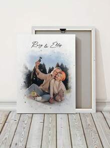 1 Stück gerahmte Aquarellmalerei, Geschenke, benutzerdefinierte Aquarellporträts, personalisierte Geschenke, Familienporträts, Hochzeitsgeschenke, Multifunktional, dekorativ, schimmelbeständig, wiederverwendbar, niedlich, hochwertig, vintage, farbig, individuell, personalisiert, einzigartig, ideale Geschenke für ihn, ideale Geschenke für sie, sie, Freund, Freundin, Vater, Mutter, Familie, Freunde, Sohn, Tochter, Schüler, Esszimmer, Bad, Wohnzimmer, Schlafzimmer, Büro, Teeraum, Schule, Zuhause, Schlafzimmer Auffrischung