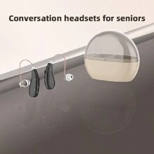 2 Earphones+Charging Case Hearing Aids For Seniors, Nearly Invisible Rechargeable Digital Hearing Amplifiers With Noise Cancellation For Adult Hearing Loss, Behind-The-Ear Hearing Aid, Control Easily - 均碼 - 查看 7