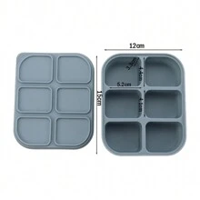 1 Pc Reusable Baby Silicone Food Container, Silicone Baby Food Freezer Storage Tray With Leak Proof Lid 4 Compartment 6 Compartment 12 Compartment Ice Tray, Steamed Cake Food Mold Homemade Baby Food Freezer Mold - Multicolor - View 19