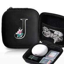 Proteção para fone de ouvido Organizador de cabo compacto Estojo quadrado Mini bolsa portátil com zíper para fone de ouvido/USB Bolsa de armazenamento Organizador de cabo de dados USB Bolsa portátil Caixa de armazenamento de itens pequenos