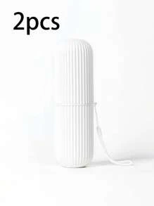 多功能旅行牙刷盒牙刷桶牙刷牙膏洗漱收纳盒，漱口水刷牙刷杯外出保持口腔卫生，简约家用旅行漱口水杯牙刷盒情侣便携套装母亲节礼物，母亲节，母亲节，母亲节礼物节家居浴室装饰秋季装饰返校 - 彩色 - 查看 19