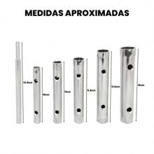Spark Plug Wrench Set Kit 6 Pieces From 8 To 17mm In Steel Car Maintenance Motorcycle Mechanical Workshop - Bạc - Xem 9