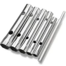 Spark Plug Wrench Set Kit 6 Pieces From 8 To 17mm In Steel Car Maintenance Motorcycle Mechanical Workshop - Bạc - Xem 2