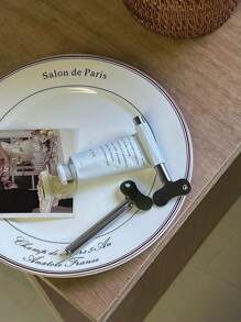 1 pièce Outil métallique à presser la crème colorante pour salon de coiffure, presse en forme de U avec forme de clé, idéal pour presser le dentifrice, le pigment, la crème capillaire