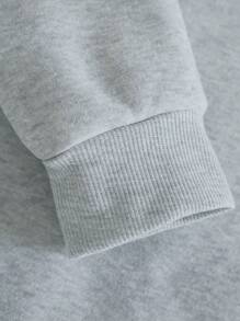 Faith Overcomes Fear Letter Print Hoodie With Pockets Men's Casual Long Sleeve Drawstring Autumn And Winter