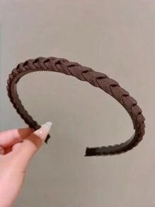 1件/3件装简约编织发带，女士秋冬发饰，时尚头巾，发箍，发圈头饰 - 彩色 - 查看 11